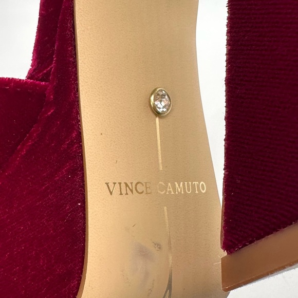 Vince Camuto Burgundy Velvet Heels - Picture 10 of 10